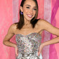 In Your Dreams Sequin Strapless