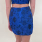 Blue But New Floral Mini Skirt