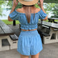 Lake Side Smocked Waist Shorts