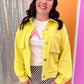 Lemon Meringue Waffle Knit Jacket