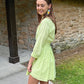 Key Lime Pie Collared Mini Dress